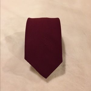 Red Ysl necktie